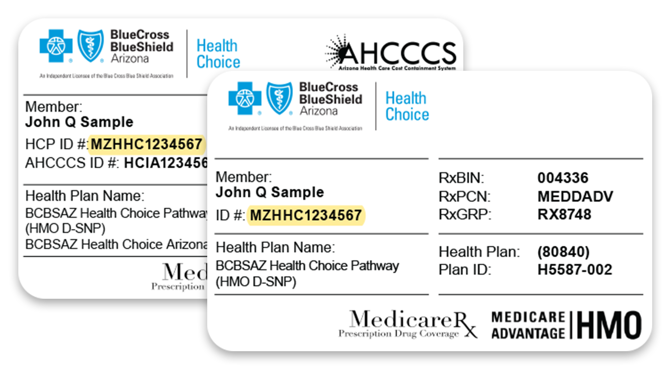 BCBSAZ Member Cards